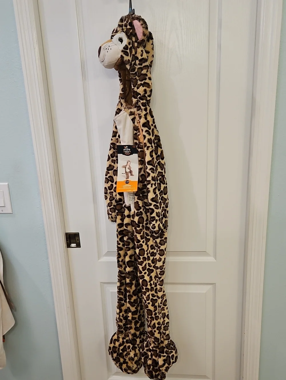 Plush Leopard Hooded Costume 5T - Picture 2 of 9